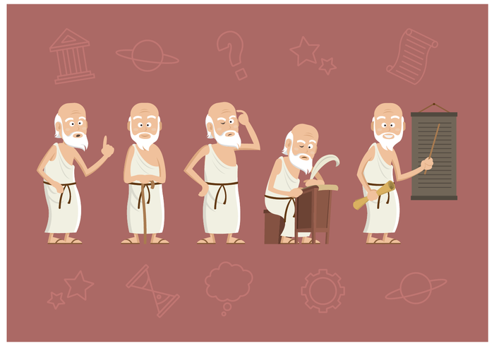 Free Socrates Character Vector