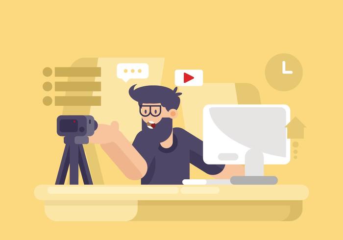 Video Creator Illustration vector