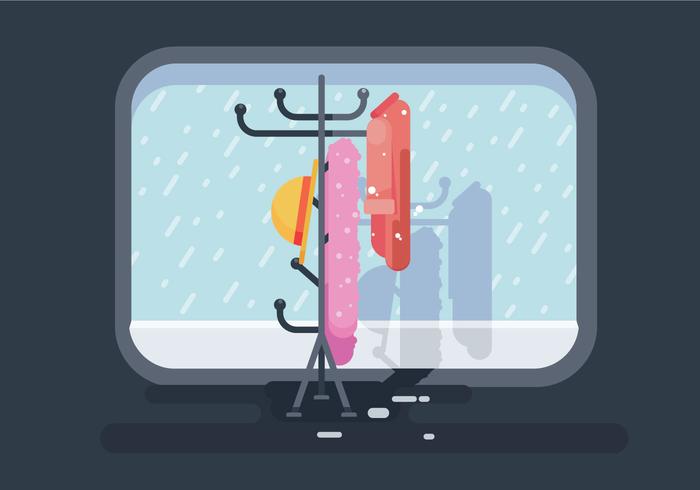 Free Coat Stand Background Vector