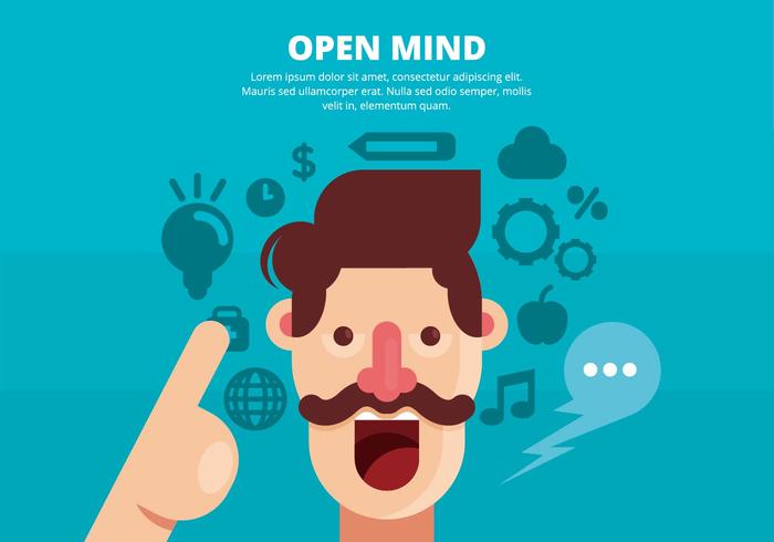 Open Mind Illustration vector