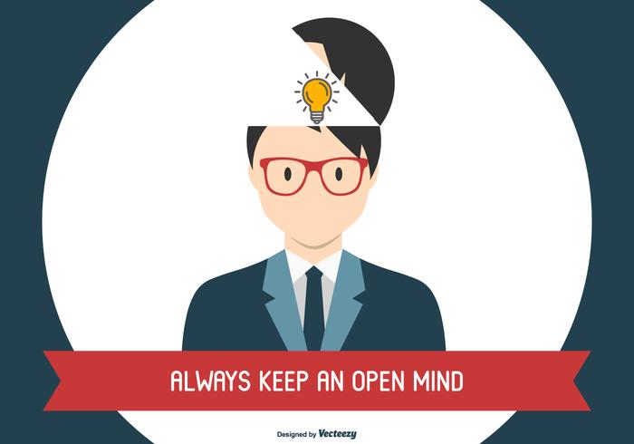 Open Mind Concept Illustration vector