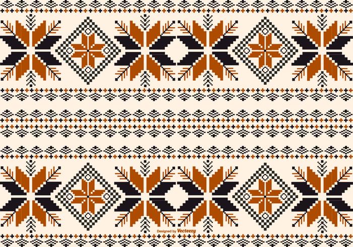 Dayak / Borneo patrón de estilo de fondo vector