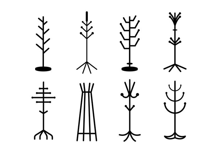 Free Coat Stand Vector Collection