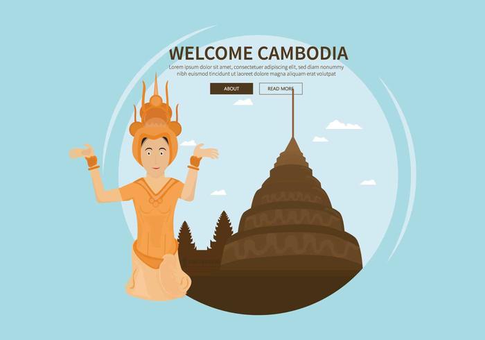 Ejemplo libre de Camboya vector