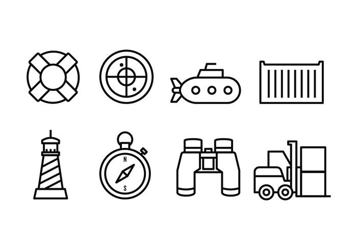 Harbour Icon Pack vector