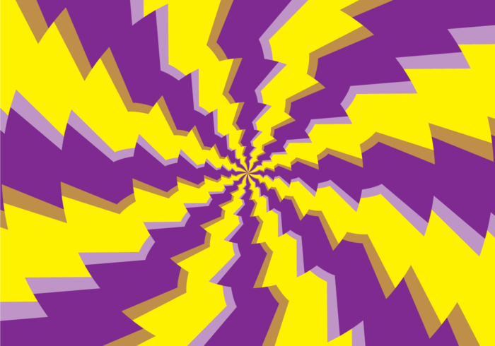 Psychedelic Round Hypnosis Illusion vector