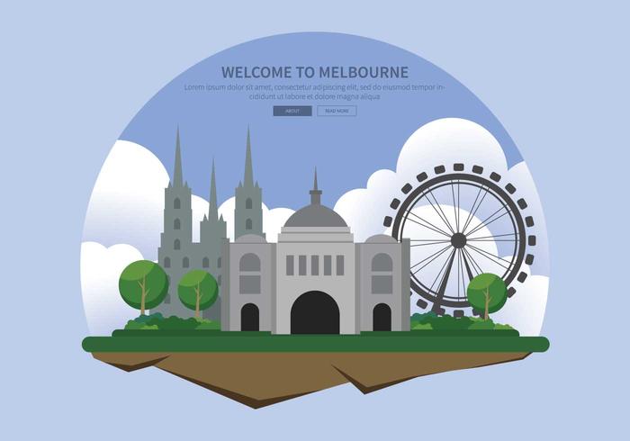 Libre Melbourne Ilustración vector