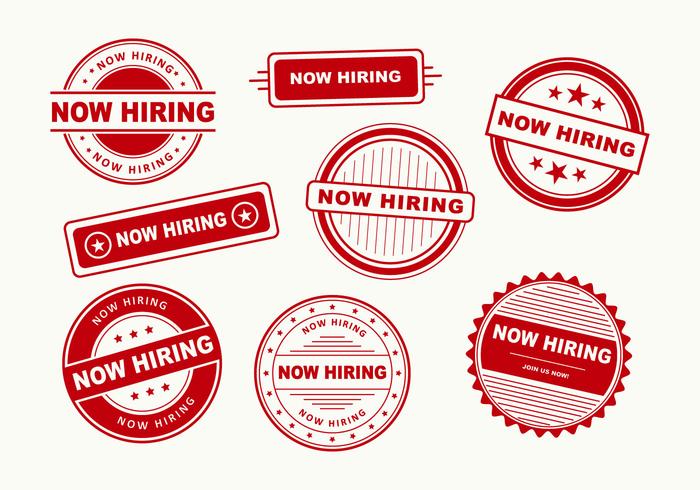 Now Hiring Stamp Vectors