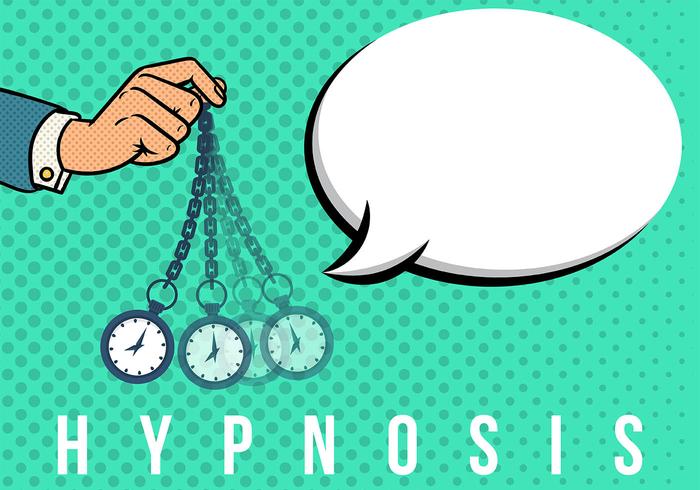 Hypnosis Pop Art Background vector