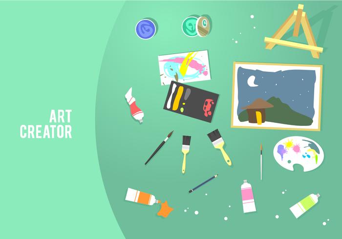 creador de arte herramientas gratis vector