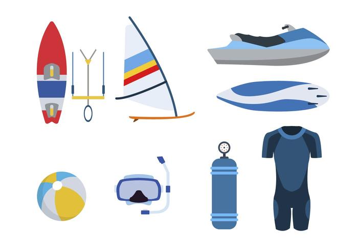 Flat Water Sport Vectors