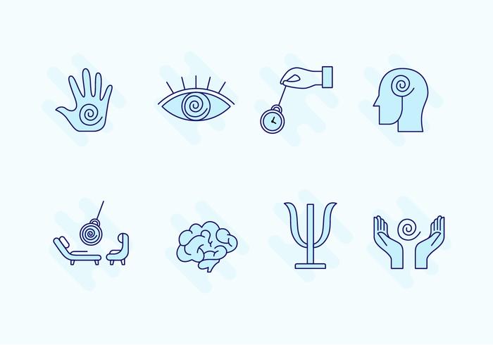 Hypnosis Icon Set vector