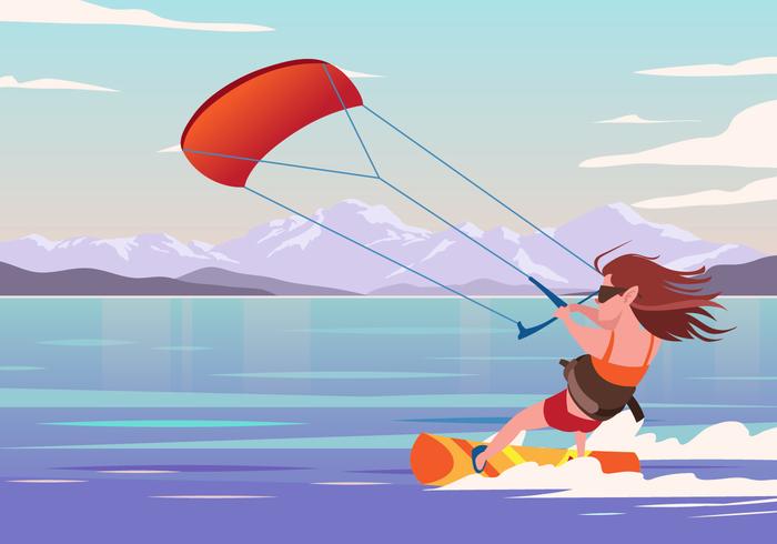 Kitesurfer Vector 