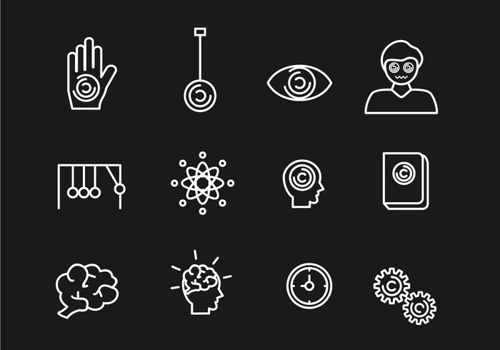 Hypnosis Icons vector