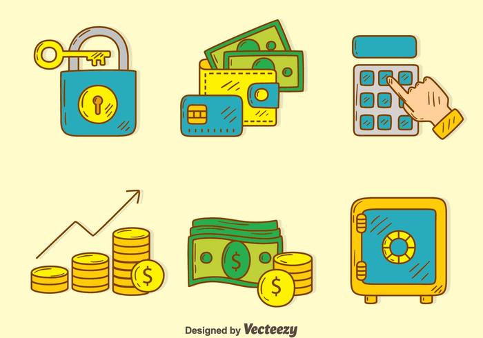 Hand Drawn Financial Element Vector