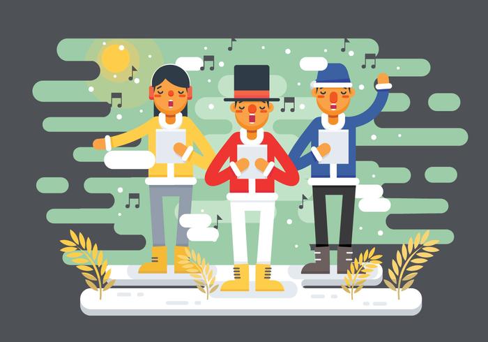 Vector gratuito de Carolers