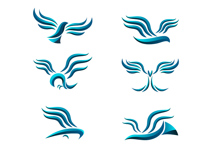 Abstract Buzzard Logo Vector