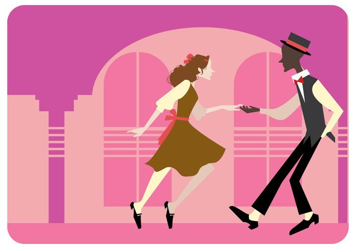 Tap Dancing Couple Vector