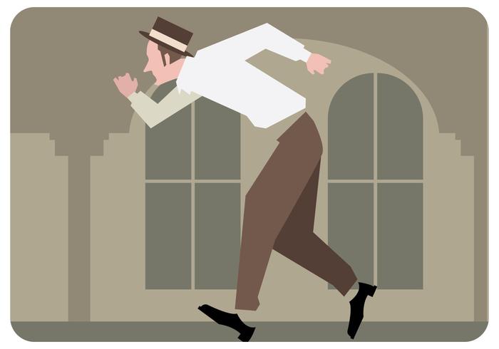 Single Tap Dancer Vector