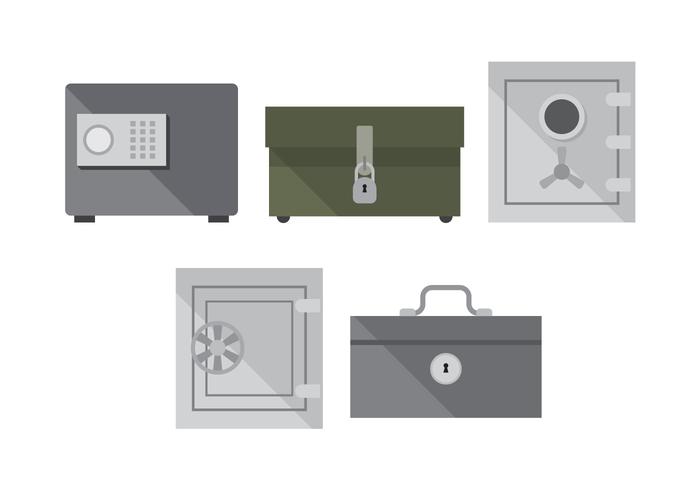 Simple Strong Box Collection vector