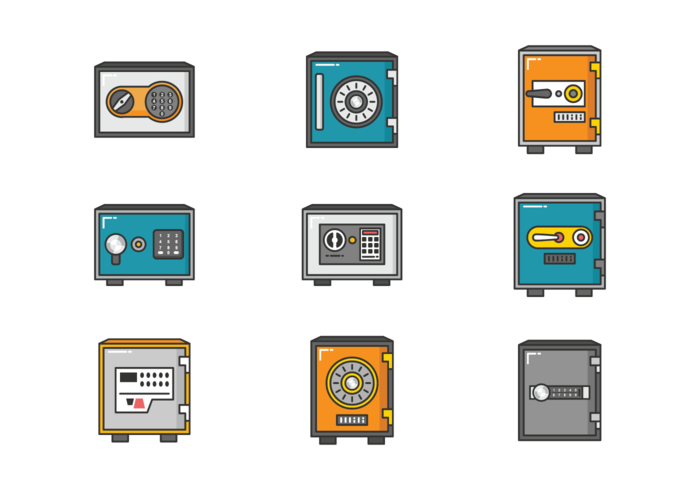 Strongbox Icons Vector