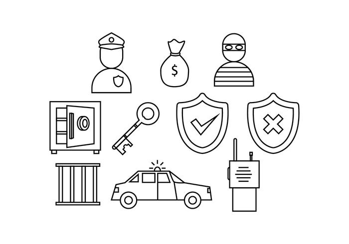 Free Security Line Icon Vector