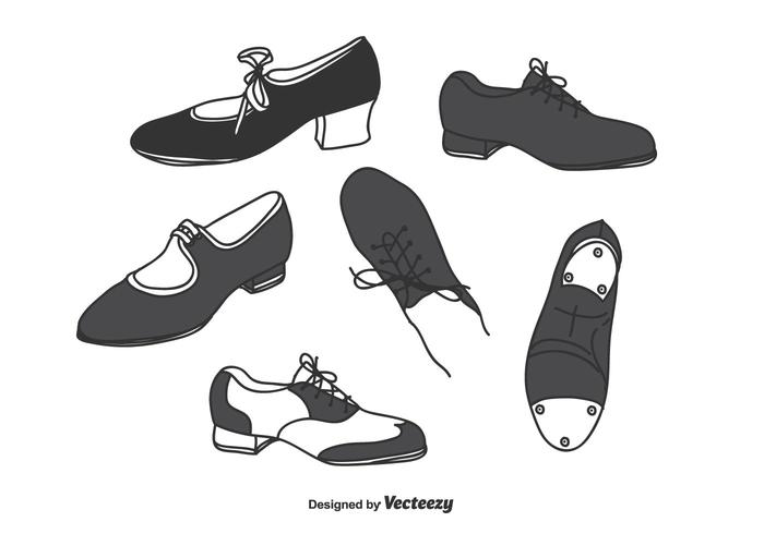 Vector de zapatillas Tap