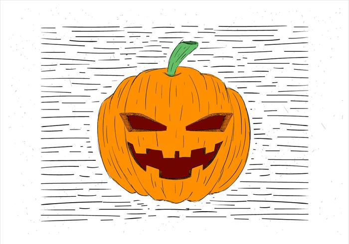 Free Hand Drawn Halloween Illustration vector