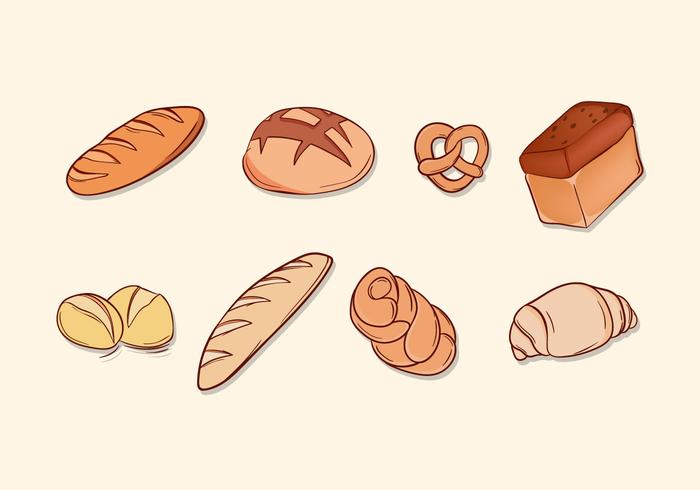 Pastelería y Brioche Vector