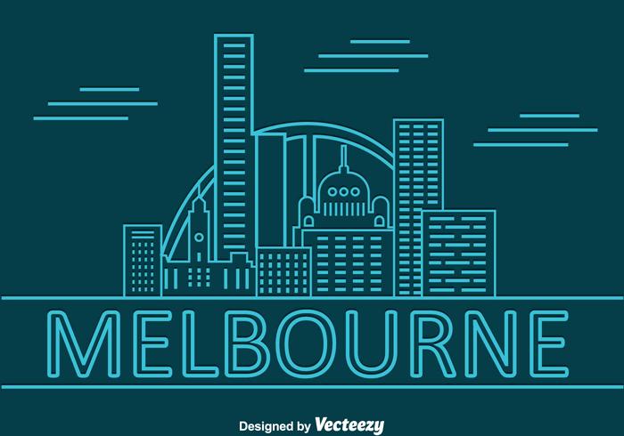 horizonte melbourne vector