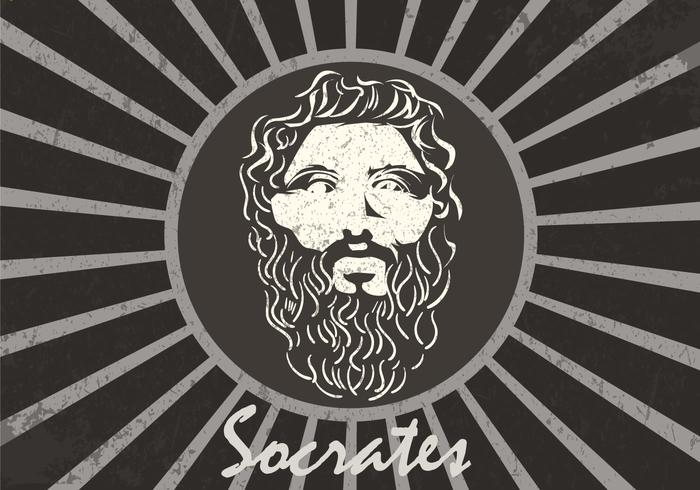 Figure Of Socrates Background vector