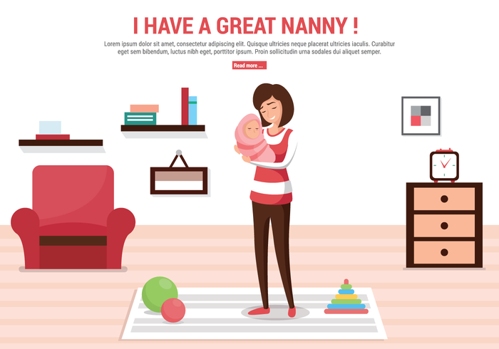 Nanny Vector Illustration