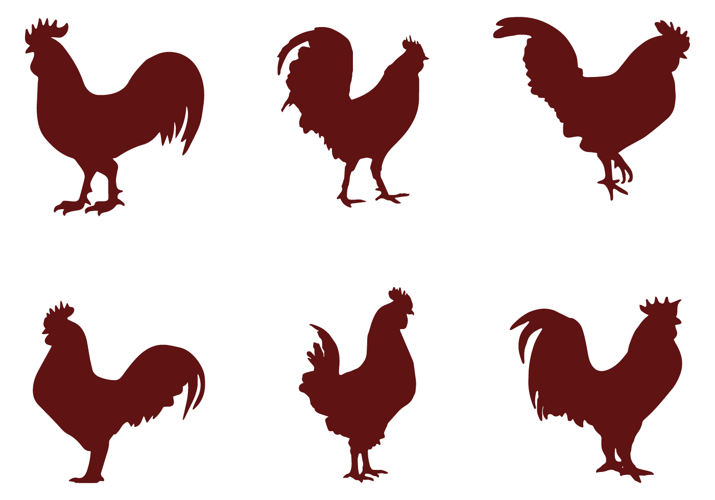 Download Rooster Silhouette Vectors for free.