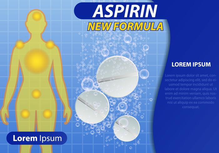 Effervescent Aspirin Template Vector 