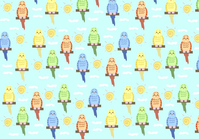 Budgie Pattern Vector