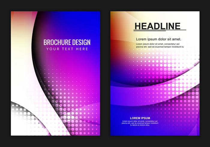 Free Vector Colorful Business Brochure