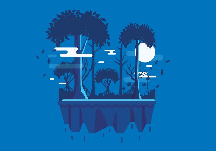 Swamp Landscape 2 Vector