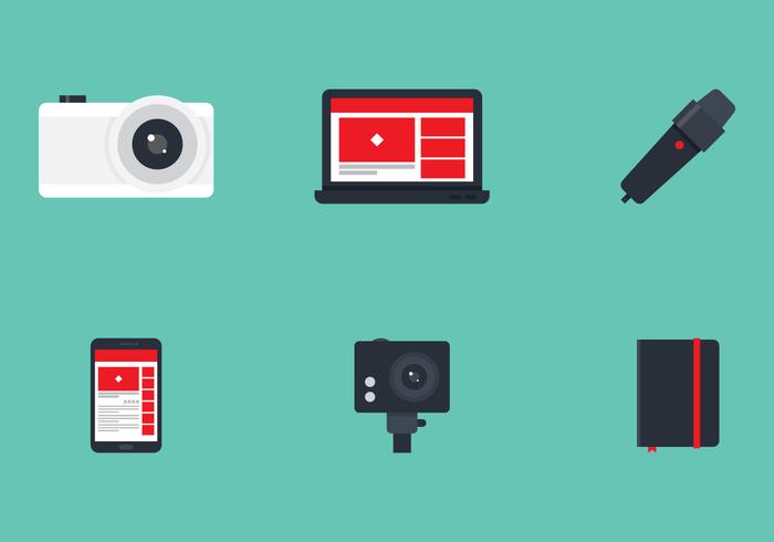 Vlogger Tool Set vector