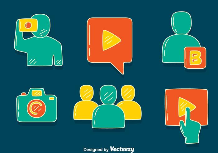 Hand Drawn Video Creator Vector