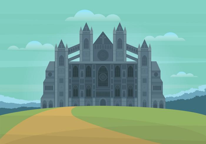 Ilustración de vector de hito de Westminster Abbey London