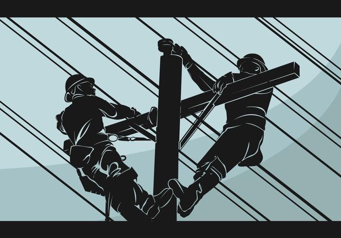 Download Lineman Silhouette Vector Illustration 164080 - Download ...