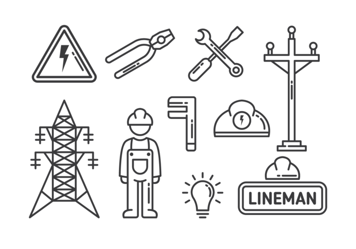 Lineman Icons Vector