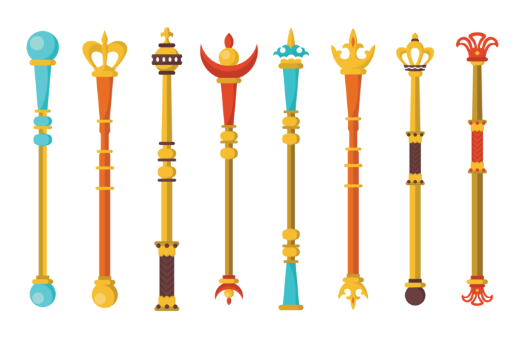 Scepter Icons Vector