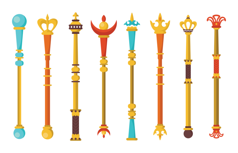 Sceptre Icons Vector