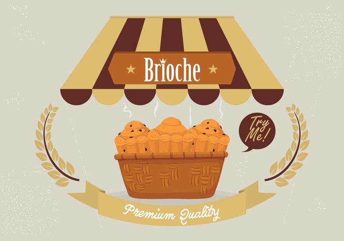 Vector de fondo de Brioche