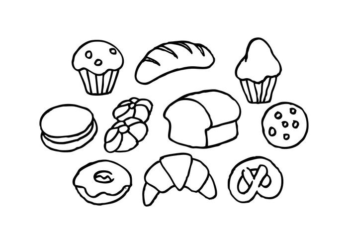 Free Bread Sketch Icon Vector