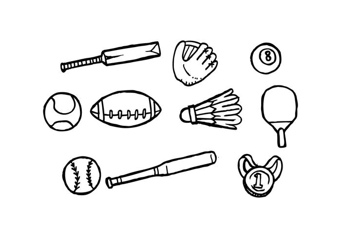 Free Sport Hand Drawn Icon Vector