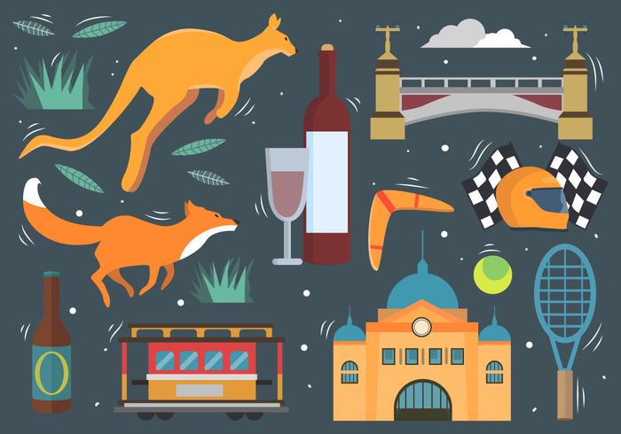 Melbourne Elements vector
