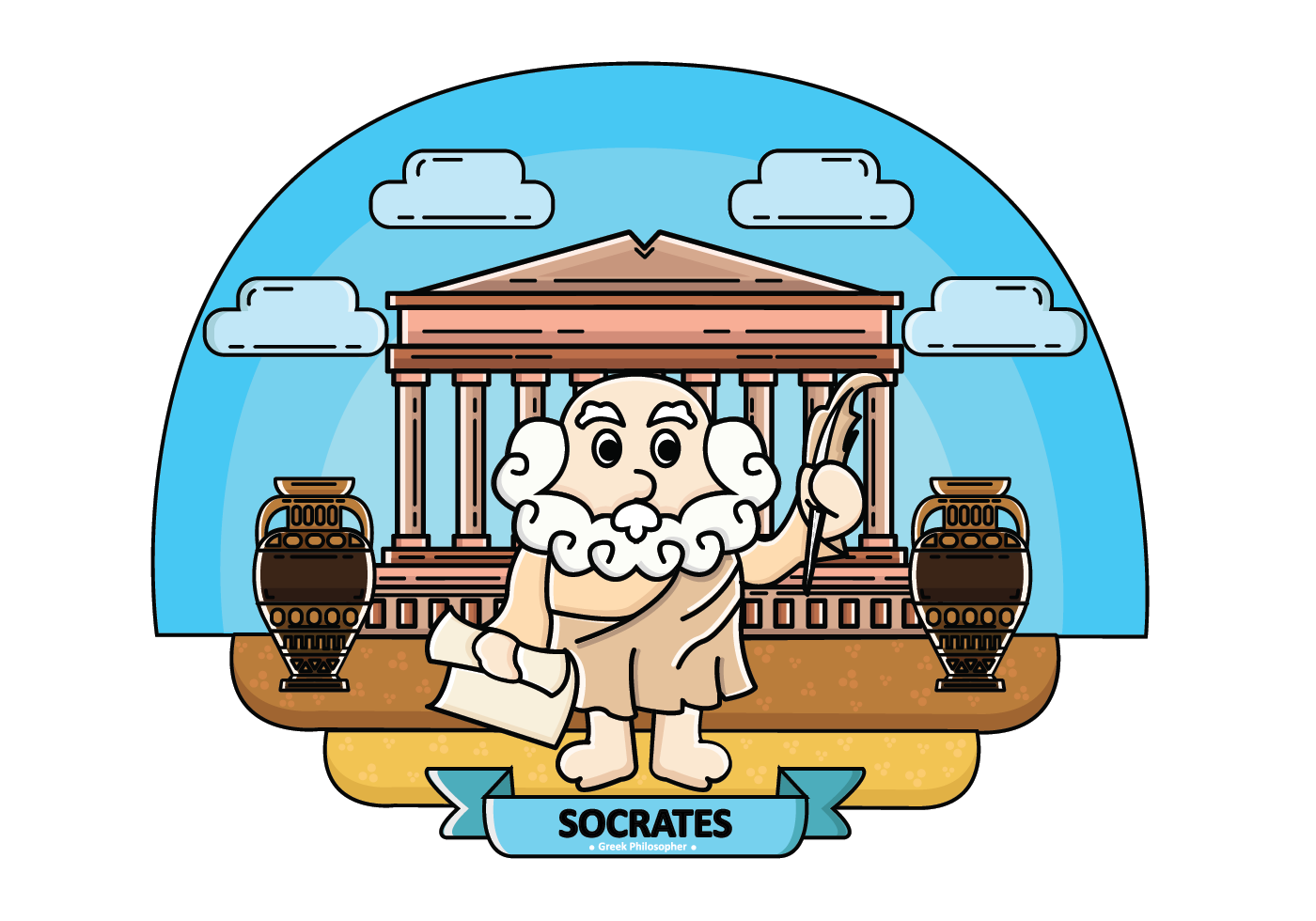 Socrates Vector 164211 Vector Art at Vecteezy