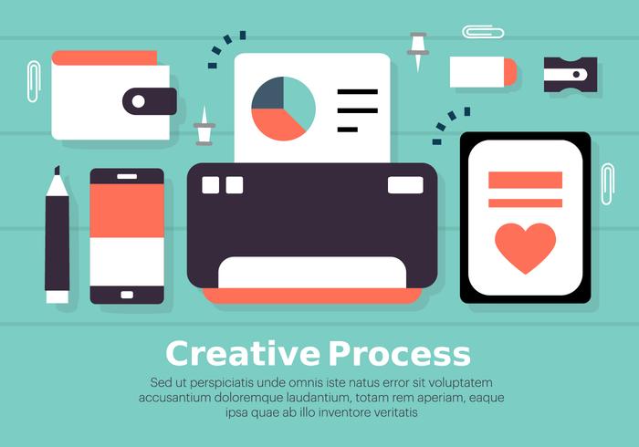 Free Flat Digital Marketing Concept Vector